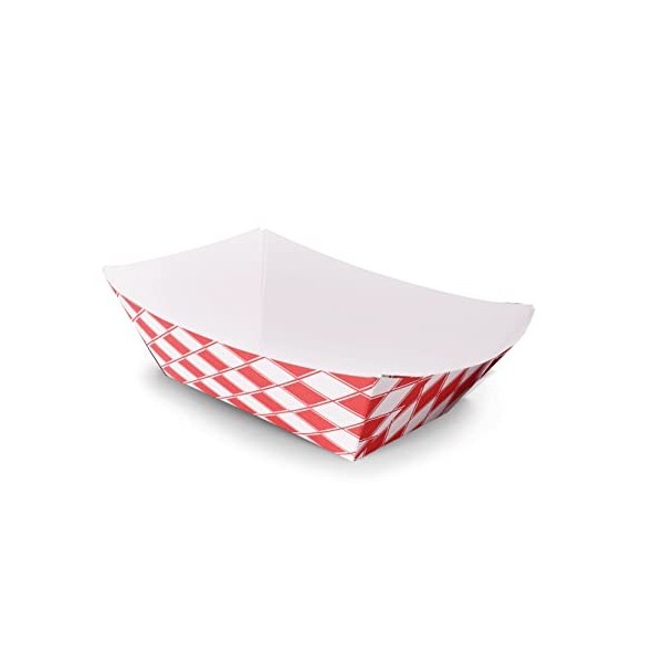 Boîte de 1000 plateaux alimentaires en papier Hot Dog, Popcorn, Nacho, Burger Taille 25, 1/1,8 kg 
