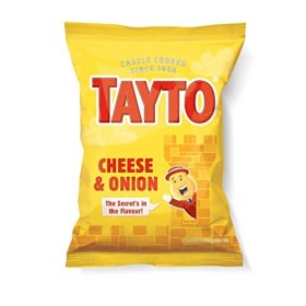 Tayto Lot de 5 sachets de fromage et doignon 5 x 25 g