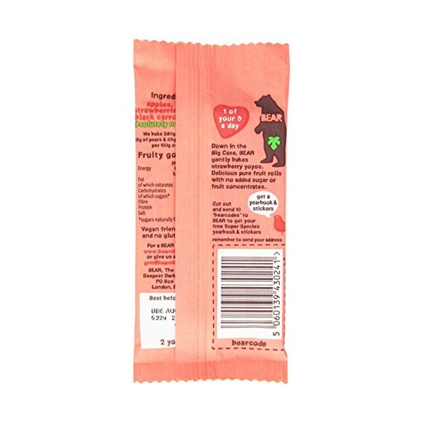 Bear Snack aux Fruits Bear Yoyo Fraise 20 g