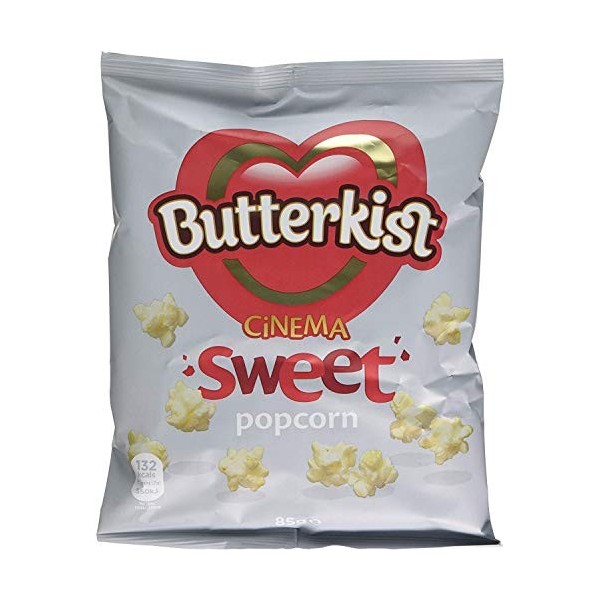 Butterkist Cinema Sweet Popcorn - 85 g - Lot de 8