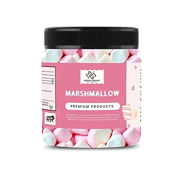 Guimauves Hungry Harvest 100 % végétaliennes – Assortiment de saveurs de fruits 150 g_Emballage peut varier