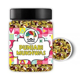 Mr. Merchant Punjabi Mukhwas, Mélange Mukhwas pour rafraîchisseur de bouche traditionnel Pack de 1 Pack de pots de 300 g _