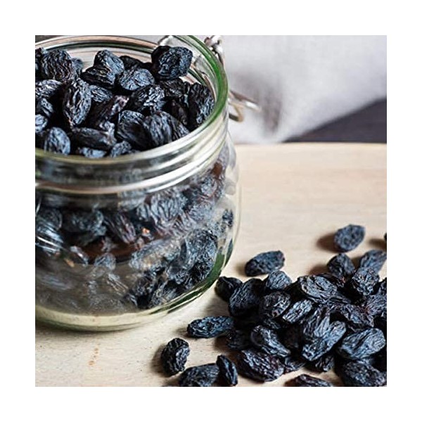 THE EDIBLES Raisins Noirs 250g- | Kishmish séché sans pépins, raisins secs | Kali Kismis_Packing peut varier