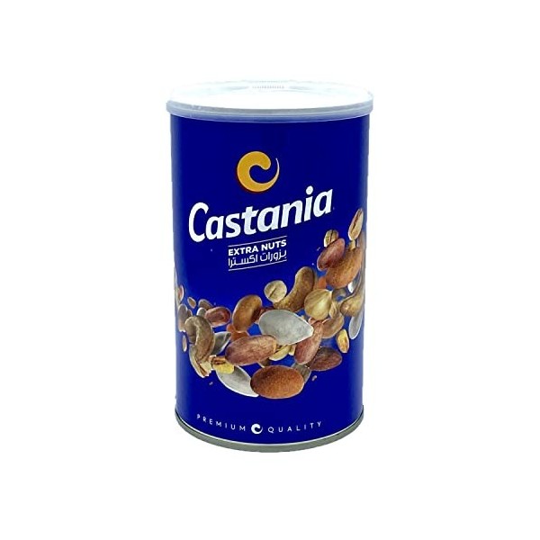 Castania Lot 6x Assortiment de fruits à coque extra nuts - Pot 450g