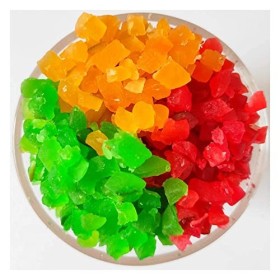LES COMESTIBLES Mix Tutti Frutti Cerise 400 g | Décoration de cerises fraîches fruitées Tuti pour gâteaux et biscuits_Emballa