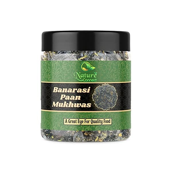 Nature Connect Banarasi Meetha Paan 300 g | Vert Meetha Paan | Banarasi Paan sans Supari - Rafraîchisseur de bouche, Après-