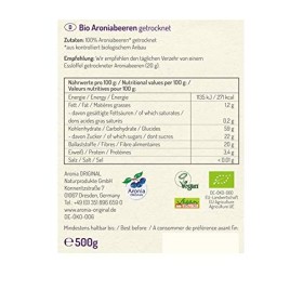 Aronia Original Baies séchées bio, 500 g