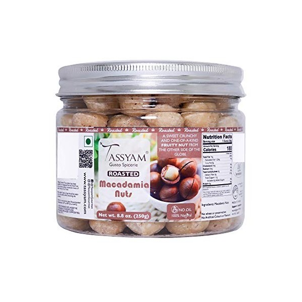 Roasted Macadamia Nuts 250gm 8.81 OZ | Premium Imported Nuts