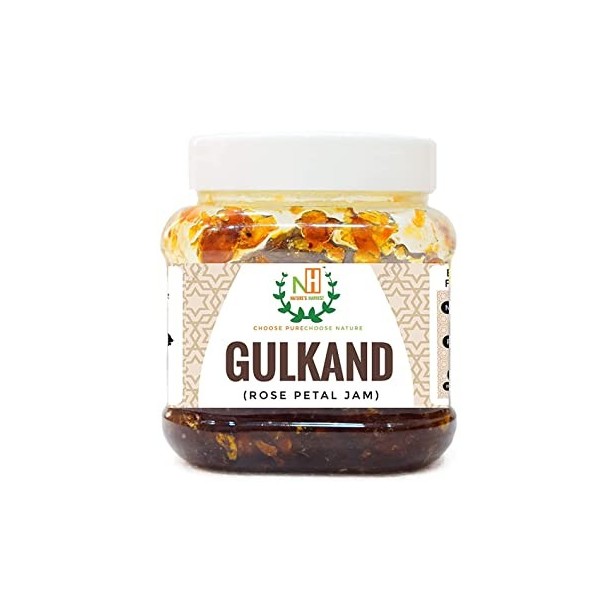 Natures Harvest Natural Himalayan Gulkand confiture de pétales de rose 400g _Emballage peut varier
