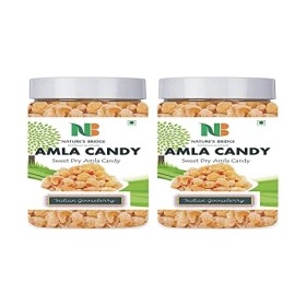 Natures Bridge Sweet Amla Candy 250 g x 2 / Amla Candy / Dry Amla Candy / Indian Gooseberries - 250 g de 2 _Emballage peut 