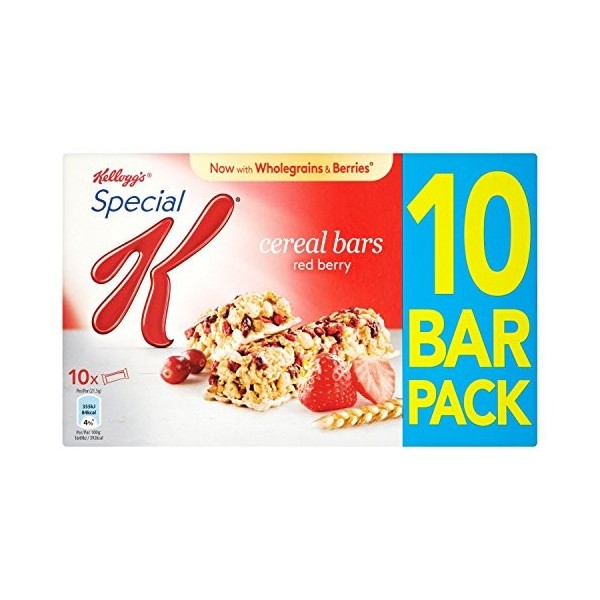 Kelloggs Special K Lot de 10 barres de céréales aux fruits rouges 21,5 g