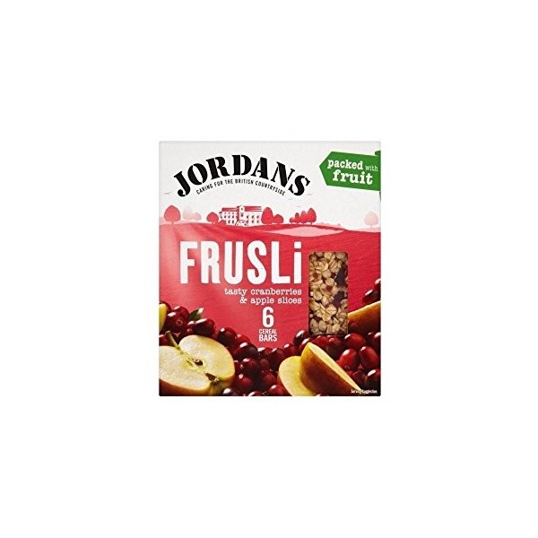 Jordans Frusli Cranberry & Apple Barres de céréales 6x30g - Paquet de 2