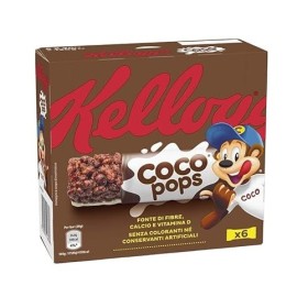 Kelloggs Coco Pops Snack Barre de riz soufflé avec cacao 6 x 20 g 120 g