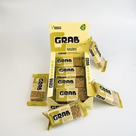 Grab Golden Sirop Butter Flapjacks Lot de 12 barres de céréales à lavoine, bonne énergie, ingrédients naturels, sans conserv