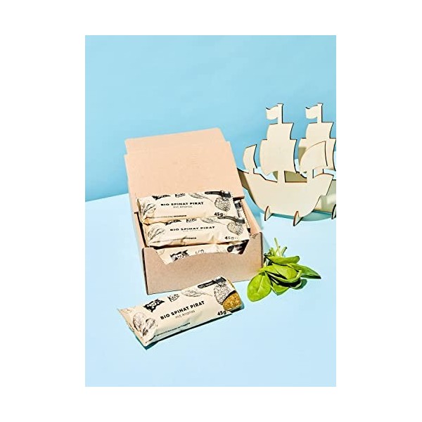 KoRo - Barre de légumes épinards-ananas bio 20 x 45 g