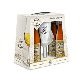 Tripel Karmeliet Bière Coffret 4 Bouteilles 33cl + 1 verre