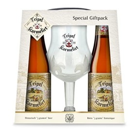 Tripel Karmeliet Bière Coffret 4 Bouteilles 33cl + 1 verre