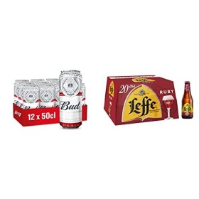 Bud Bière Pack 12 Canettes 50cl, 500 milliliters