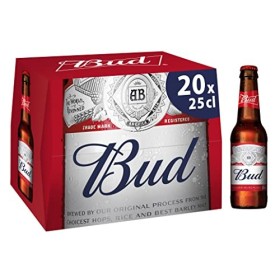 Bud Bière Pack 20 Bouteilles 25cl