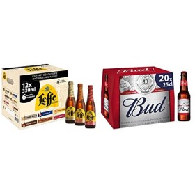 Leffe Découverte Bière Blonde, Ruby, Rituel 9°, Ambrée, Triple Brune Pack 12 Bouteilles33 cl