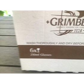 Grimbergen Lot de 6 Nouveaux Verres à bière phénix 25cl 25 cl Neuf