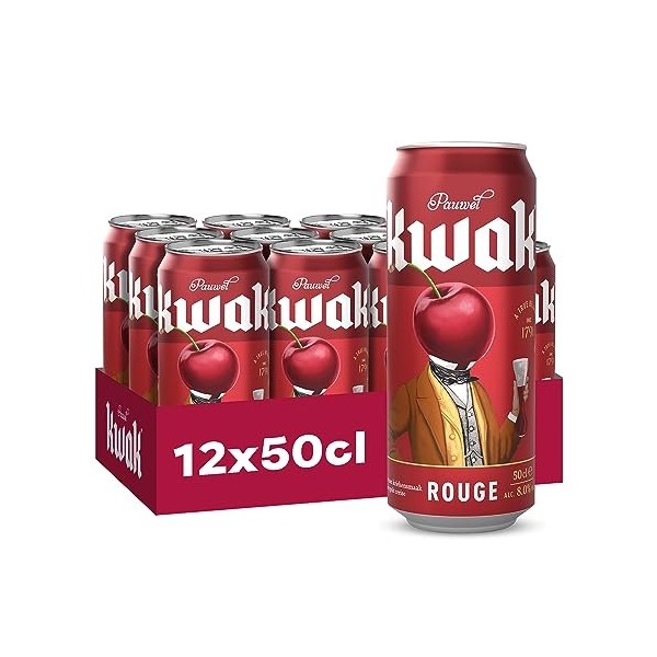 Kwak Bière rouge Pack 12 Canettes 50cl