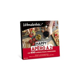 Wonderbox - Coffret Cadeau - Gastronomie - Happy Apéro À 2 - Boisson + Accompagnement Bière, Vin, Cocktail, Amuse-bouches, Ta