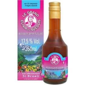 Saint Benoît Elixir du Suédois 17,5° – Boisson Spiritueuse Avec Alcool, Recette Traditionnelle aux 59 Composants dOrigine Na