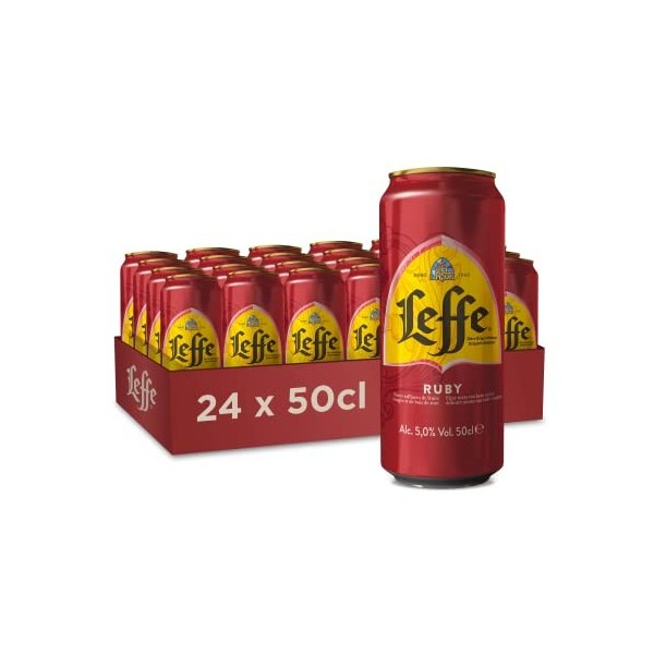 Leffe Ruby Bière Fruitée Pack 20 Bouteilles 25cl