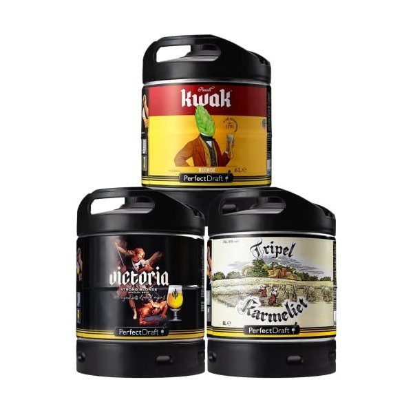 Pack 3 fûts de bière de 6 litres - Compatibles avec la tireuse Perfectdraft - 15 euros de consigne INCLUS… Victoria - Tripel