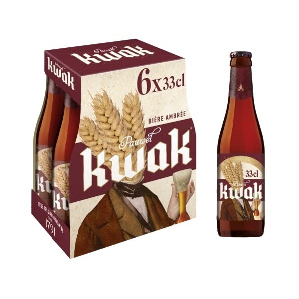 Kwak Bière Ambrée Pack 6 Bouteilles 33cl