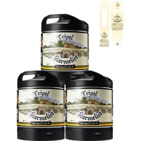 Pack 3 fûts de 6 litres - Compatibles avec la tireuse Perfectdraft - 15 euros de consigne INCLUS Pack 3 fûts de bière blonde