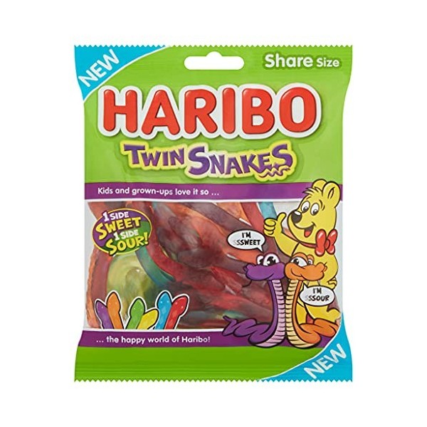 HARIBO Serpents jumeaux 175 g