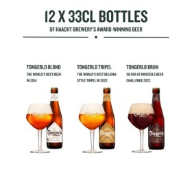 Coffret Tongerlo| 12 x 33cl bouteilles de bières dabbaye Tongerlo brassée par la Brasserie Haacht, en Belgique
