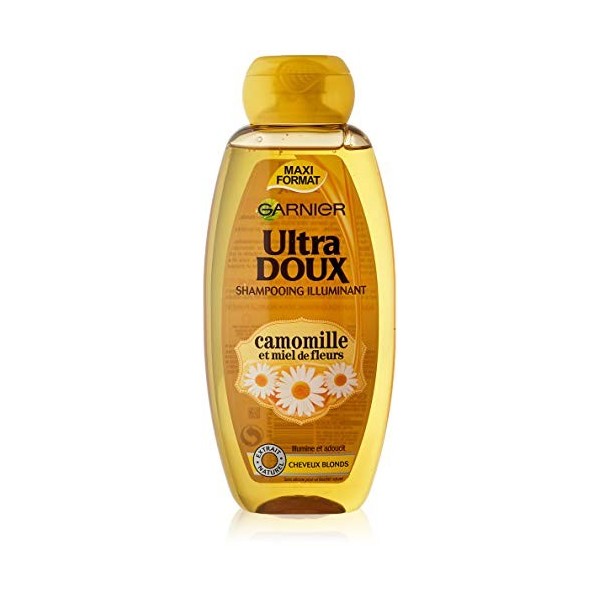 Garnier Ultra Doux À la Camomille et Miel de Fleurs - Shampooing 400ML Cheveux Blonds