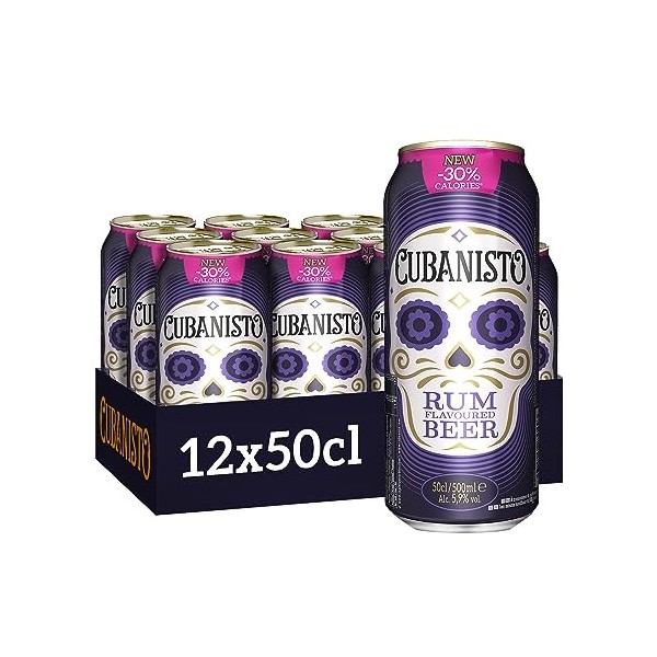 Cubanisto Bière aromatisée au rhum Pack 12 Canettes 50cl