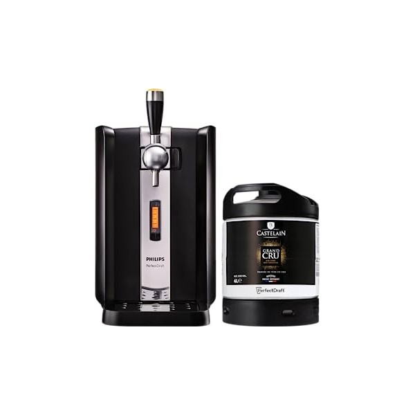 Pack tireuse à bière PerfectDraft + 1 fût de bière - Idée cadeau Leffe Blonde avec magnet