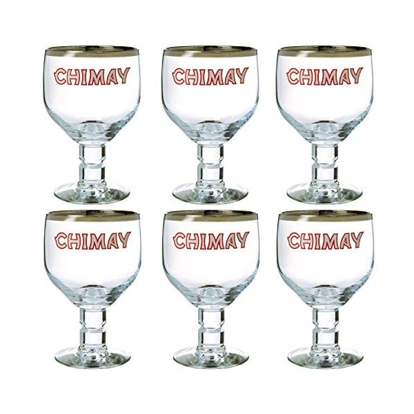 6 VERRES A BIERE CHIMAY 33cl 33 cl NEUF