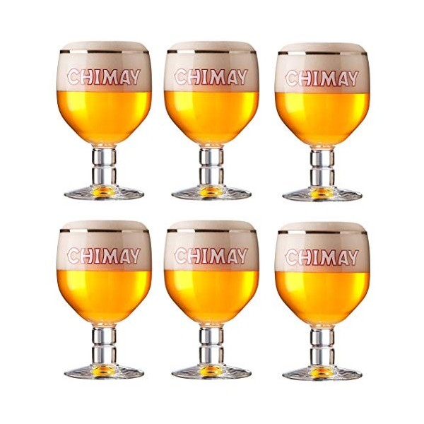 6 VERRES A BIERE CHIMAY 33cl 33 cl NEUF