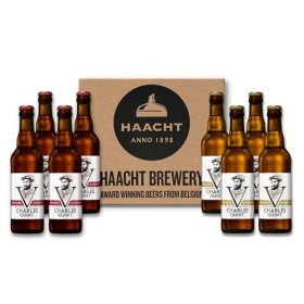 Coffret Charles Quint Bières | 8 x 33cl bouteilles de bières de la Brasserie Haacht| 4 x ROUGE RUBIS 8,5% dalcool par volume