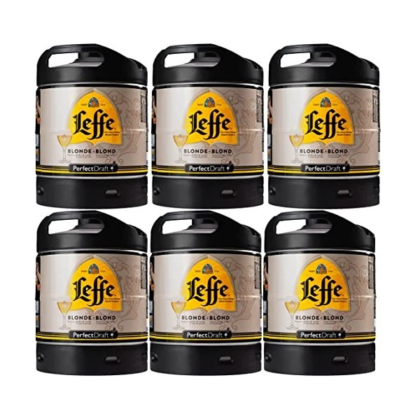 Pack 6 fûts 6 litres Perfectdraft Leffe Blonde - 30euros de consigne inclus Leffe Blonde 