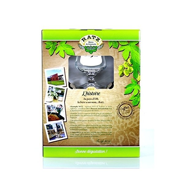 Coffret Bières Artisanales - Coffret 2 Bières + 2 Verres