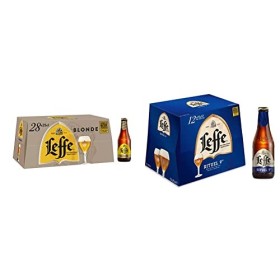 Bière Leffe Blonde 6.6% Pack 28 Bouteilles 25cl & Bière Rituel 9° Pack 12 Bouteilles 25cl