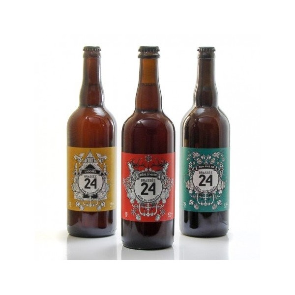 Pack de 3 bières IPA, LAdorée et Stout de la Brasserie Artisanale de Sarlat 3 x 75cl