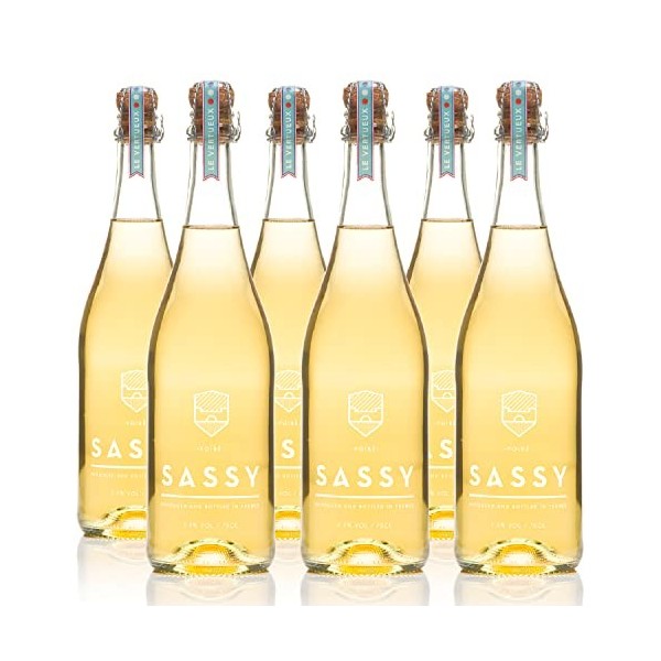 MAISON SASSY - CIDRE POIRÉ 2,5% Vol Alc - 6x75cl - Fabriqué en Normandie