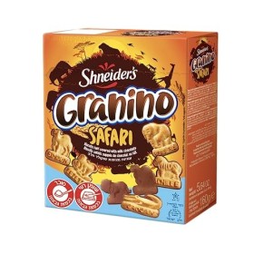 Granino Safari - Chocolat Au Lait - Cacher - Certifié Casher Et Approuvé Par La Communauté Juive. - Biscuits Granino Safari A