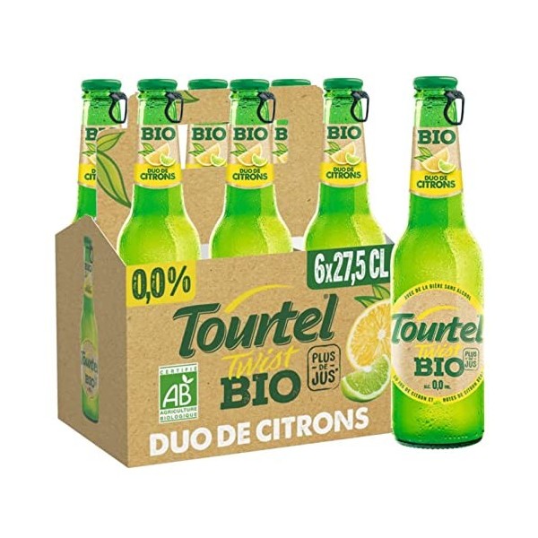 Tourtel Twist Bière Sans Alcool Aromatisée Citron Citron Vert Bio 6x27.5cl