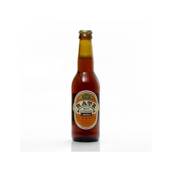 Bière ambrée artisanale du Quercy Brasserie Ratz, 33cl