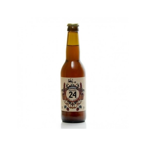 Bière brassée 24 ambrée Brasserie Artisanale de Sarlat 33cl