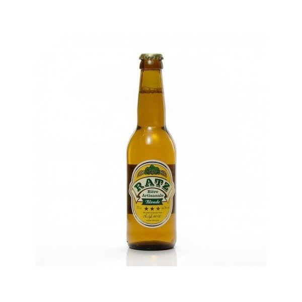 Bière blonde artisanale du Quercy Brasserie Ratz, 33cl